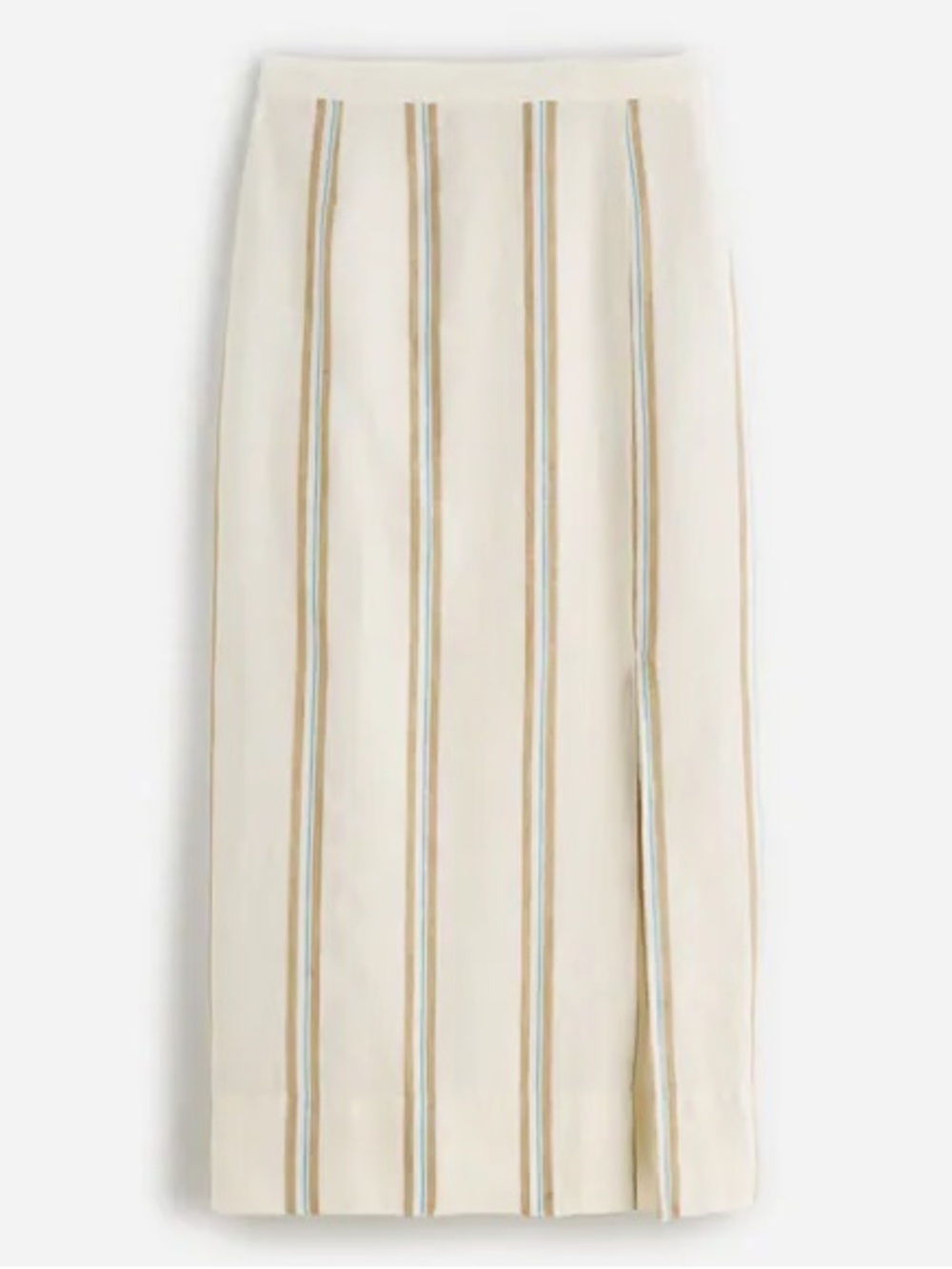 A New Day striped linen-blend column maxi skirt Size Med - Picture 4 of 9